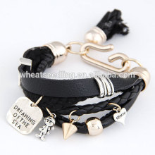 Wholesale cheap leather wrap bracelet
